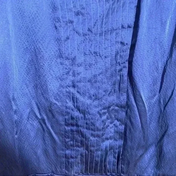 Laundry by design blue sleeveless 100% silk dress 4 - Picture 4 of 5